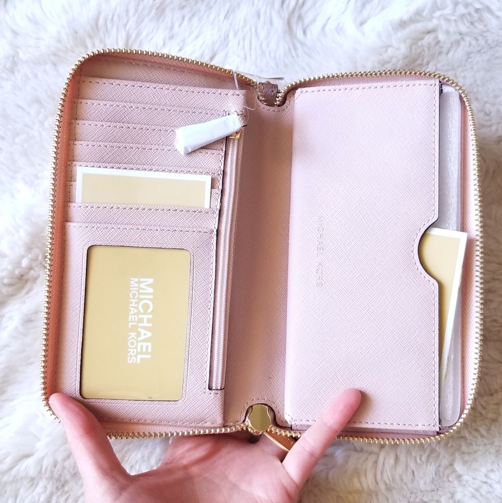 🍒NWT🍒 MICHAEL KORS LEATHER DOME SATCHEL + WALLET - Picture 7 of 8